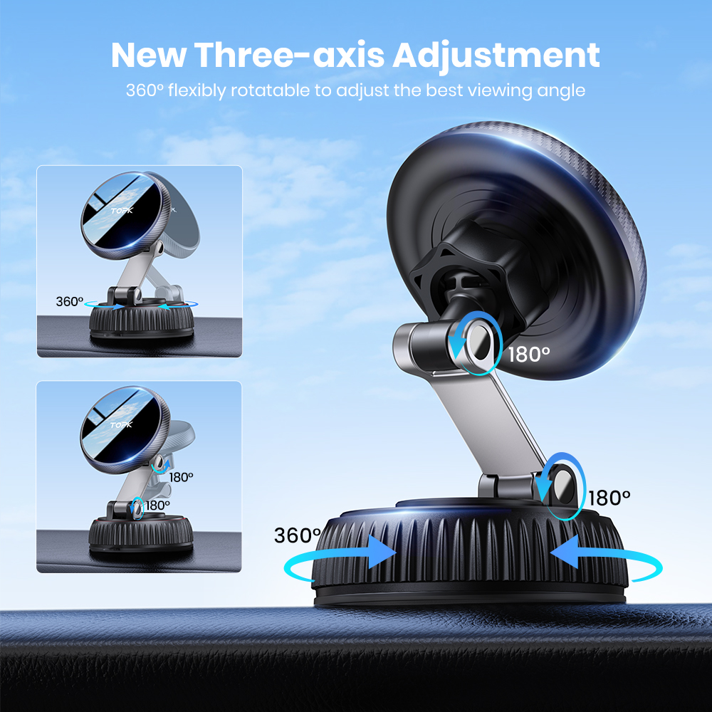 TOPK Magnetic Car Phone Holder - Desk Phone Stand review and price