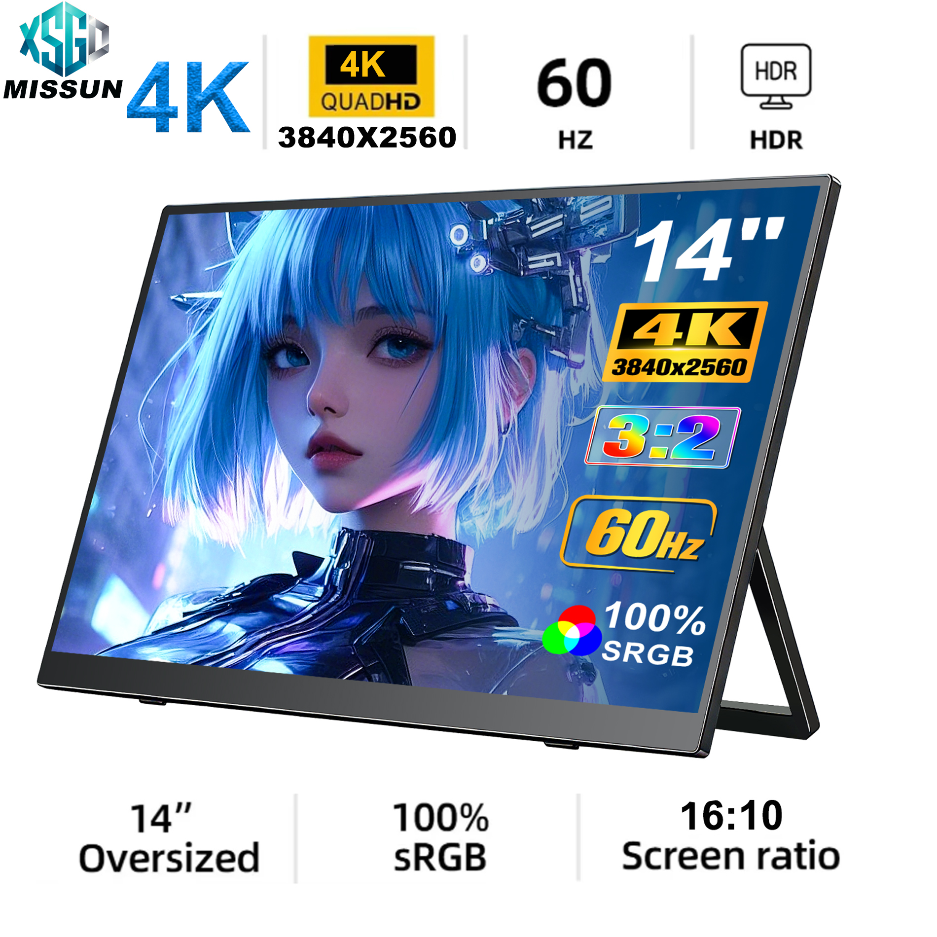 MISSUN 3840*2560 14-inch 4K Po - Phone Accessories Display Board review and price