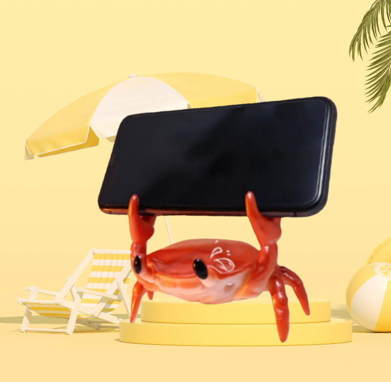Personality 3D Crab Desk Decor - Phone Accessories For Old People review and price
