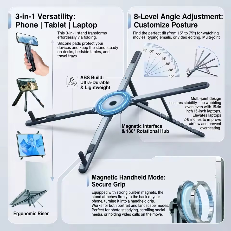 Portable Magnetic Phone Holder - Desk Phone Stand review and price
