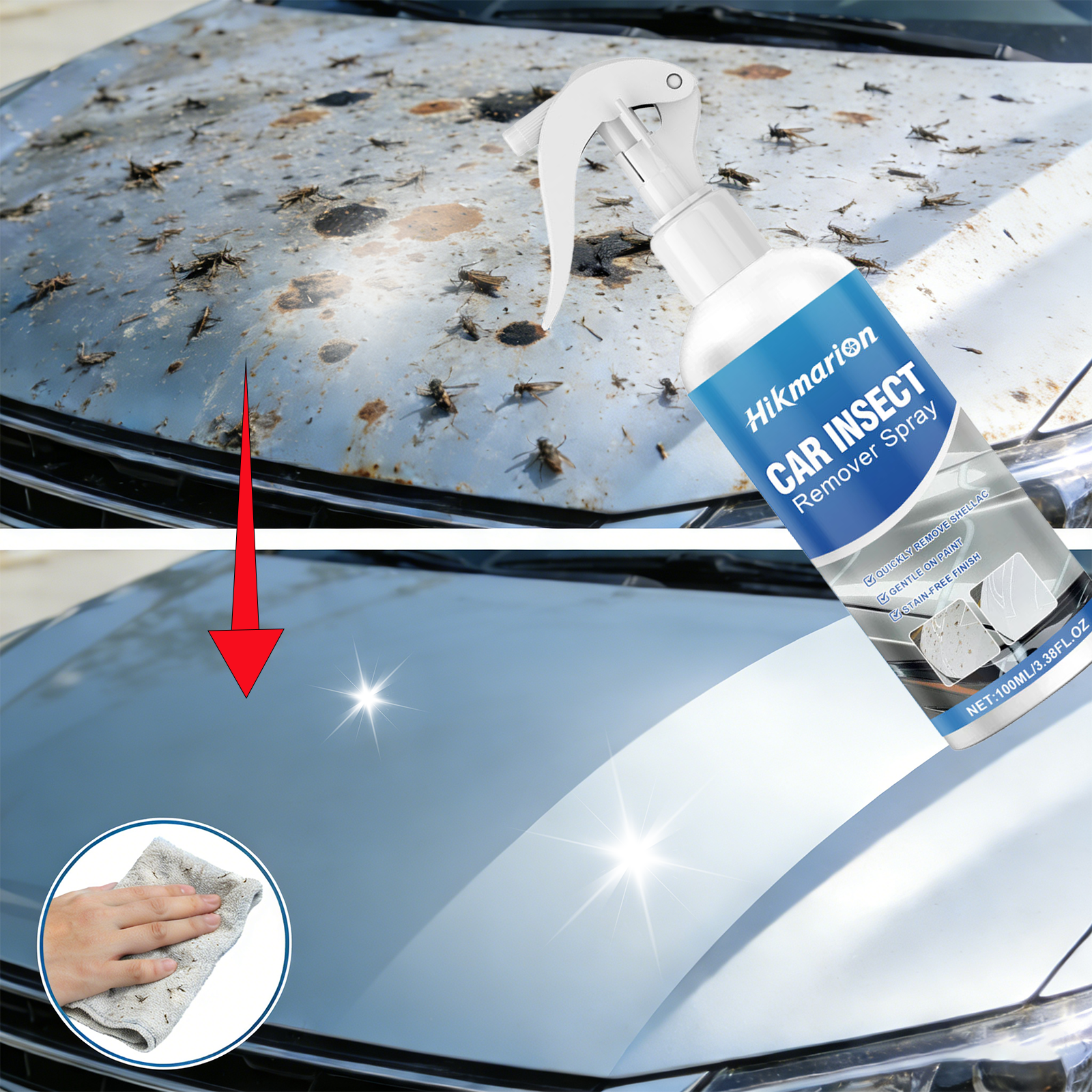 100ml Bug and Tar Remover Spra - Screen Cleaner Spray review and price