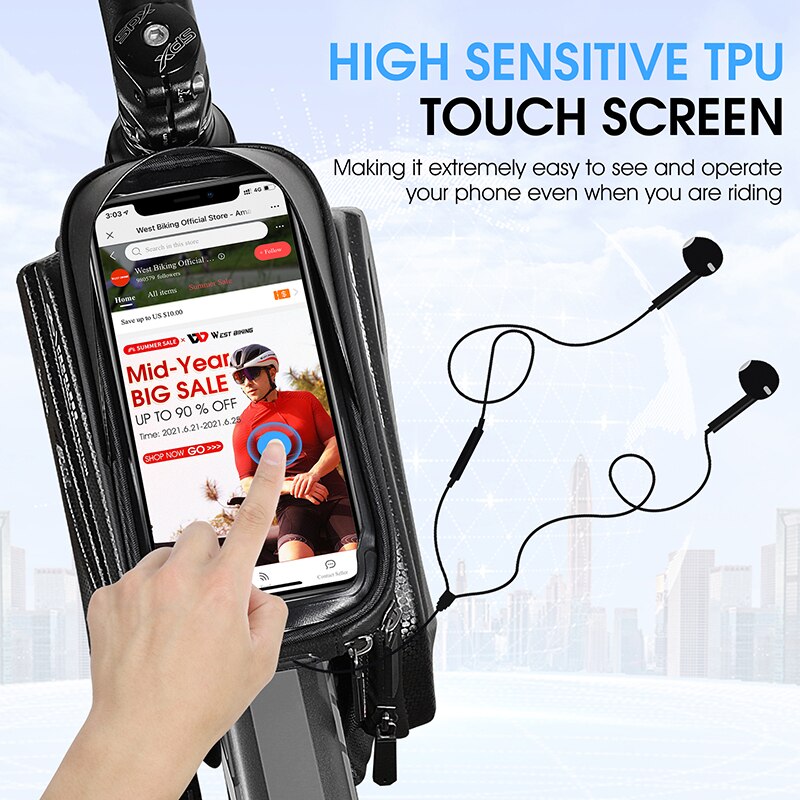 WEST BIKING Bicycle Top Tube B - Youtube Phone Accessories review and price