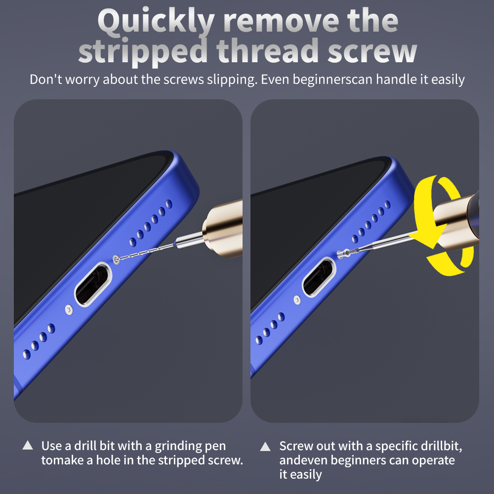 2Pcs Sliding Drill Bit Alloy S - Phone Repair Kit review and price