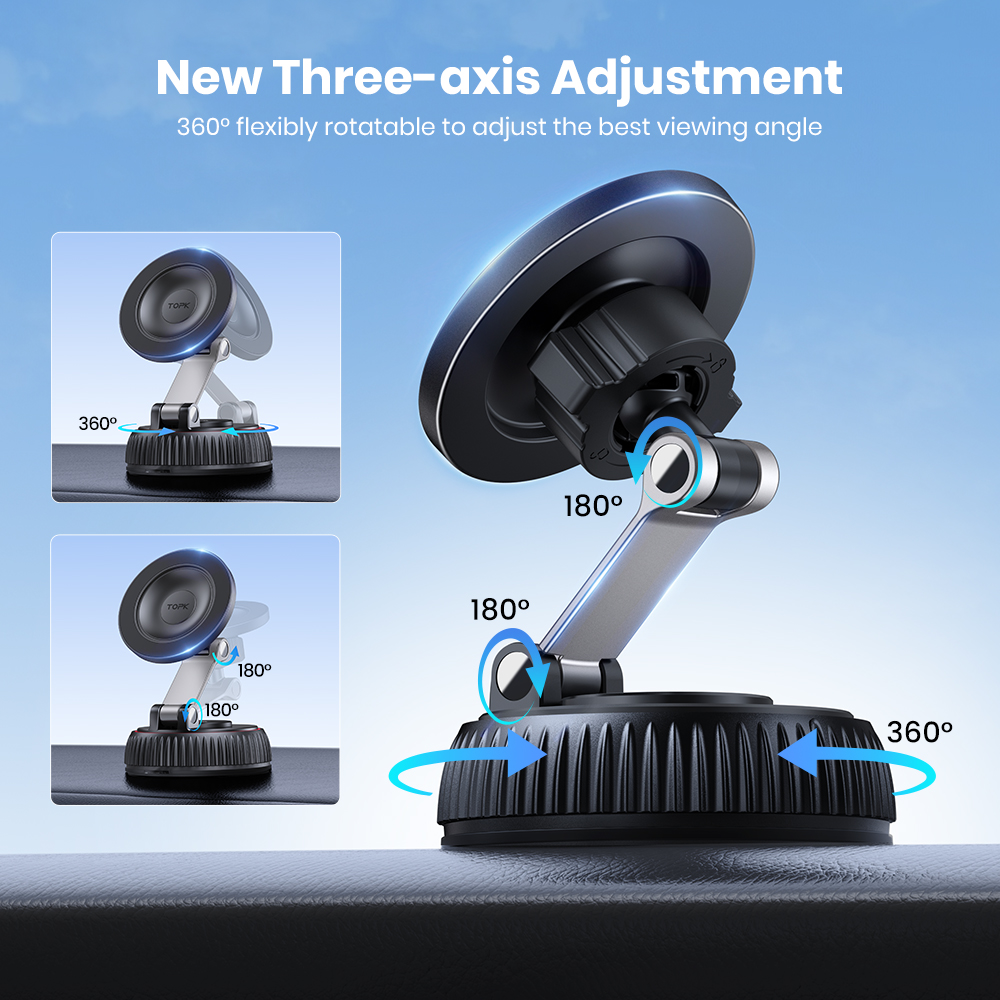 TOPK Magnetic Car Phone Mount  - Desk Phone Stand review and price