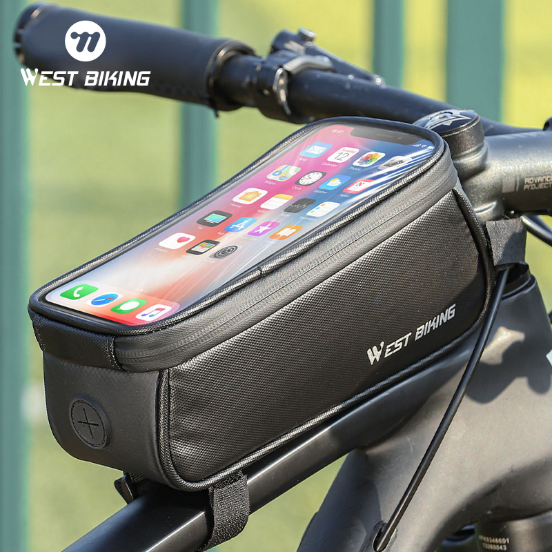 WEST BIKING Bicycle Frame Bag  - Youtube Phone Accessories review and price
