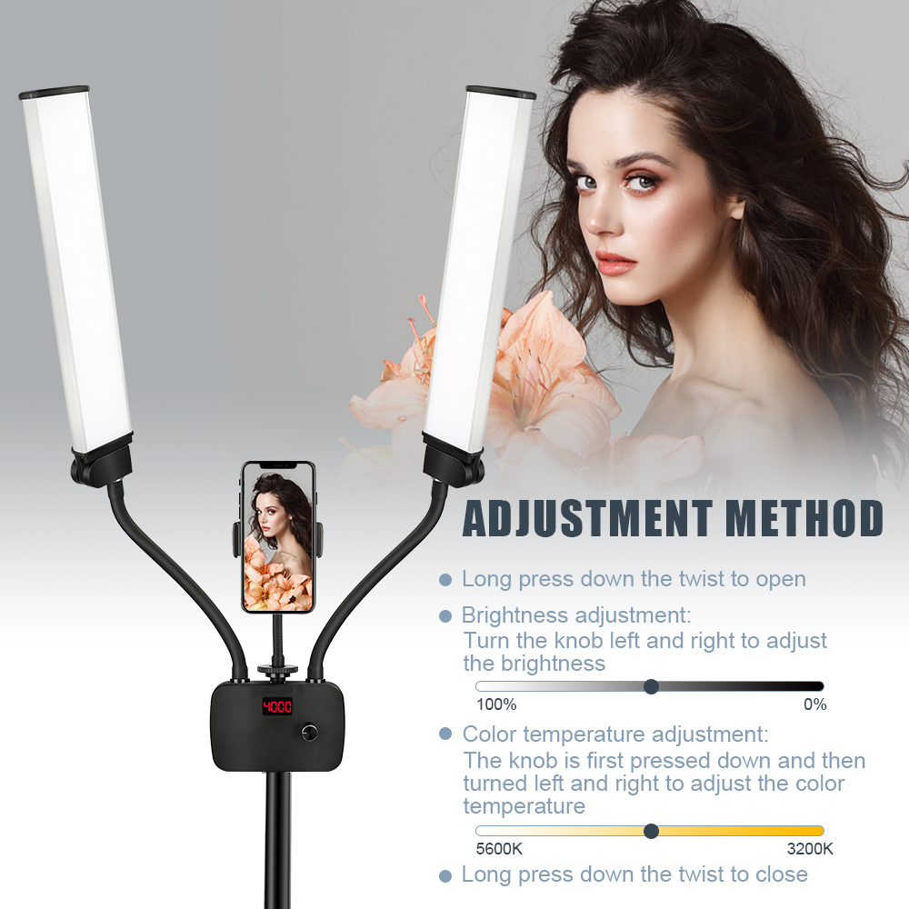 Double Arms LED Fill Photo Stu - Led Strip Selfie review and price