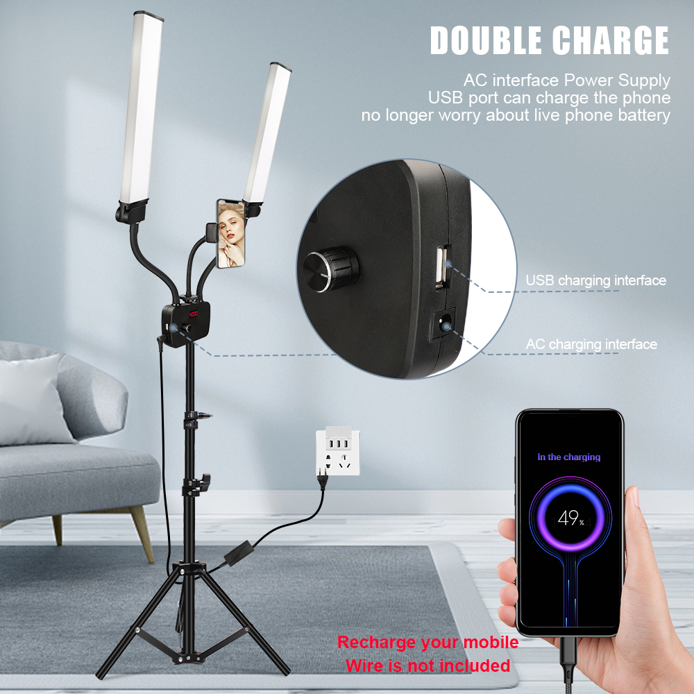 Double Arms LED Fill Photo Stu - Led Strip Selfie review and price