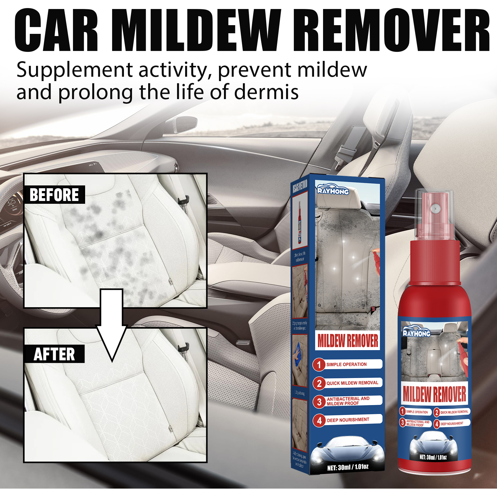 Car Mildew Remover Spray Multi - Screen Cleaner Spray review and price
